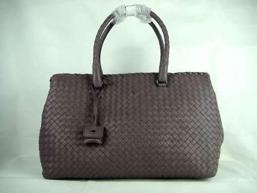 Bottega Veneta Lambskin Leather Handbag 1023 purple